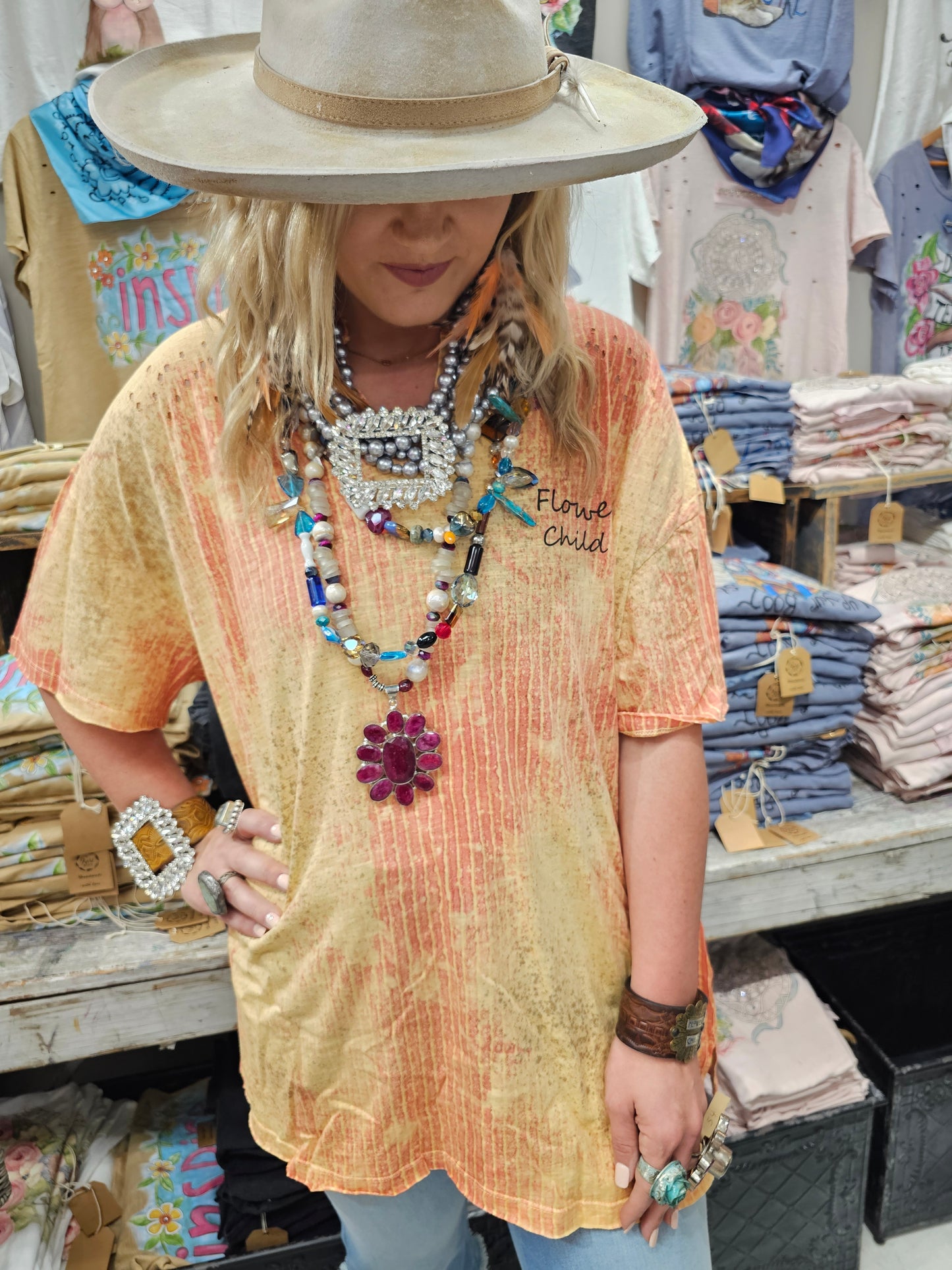 Flower Child Tattered Shirt