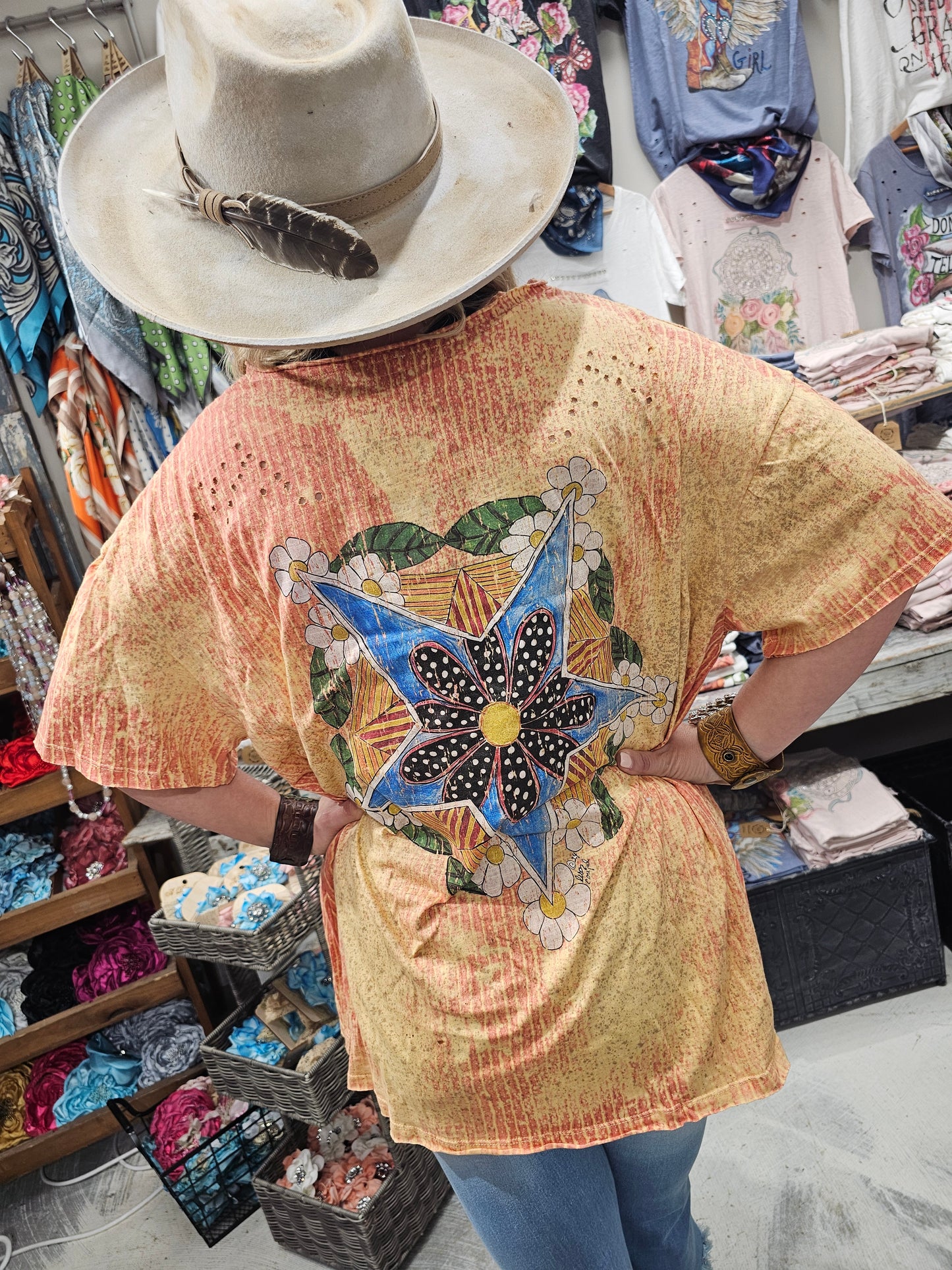 Flower Child Tattered Shirt