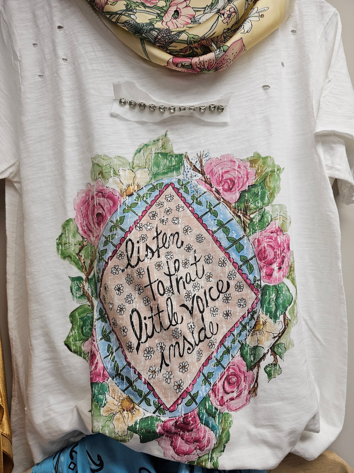 "Listen to that Little Voice Inside" Tattered Tee