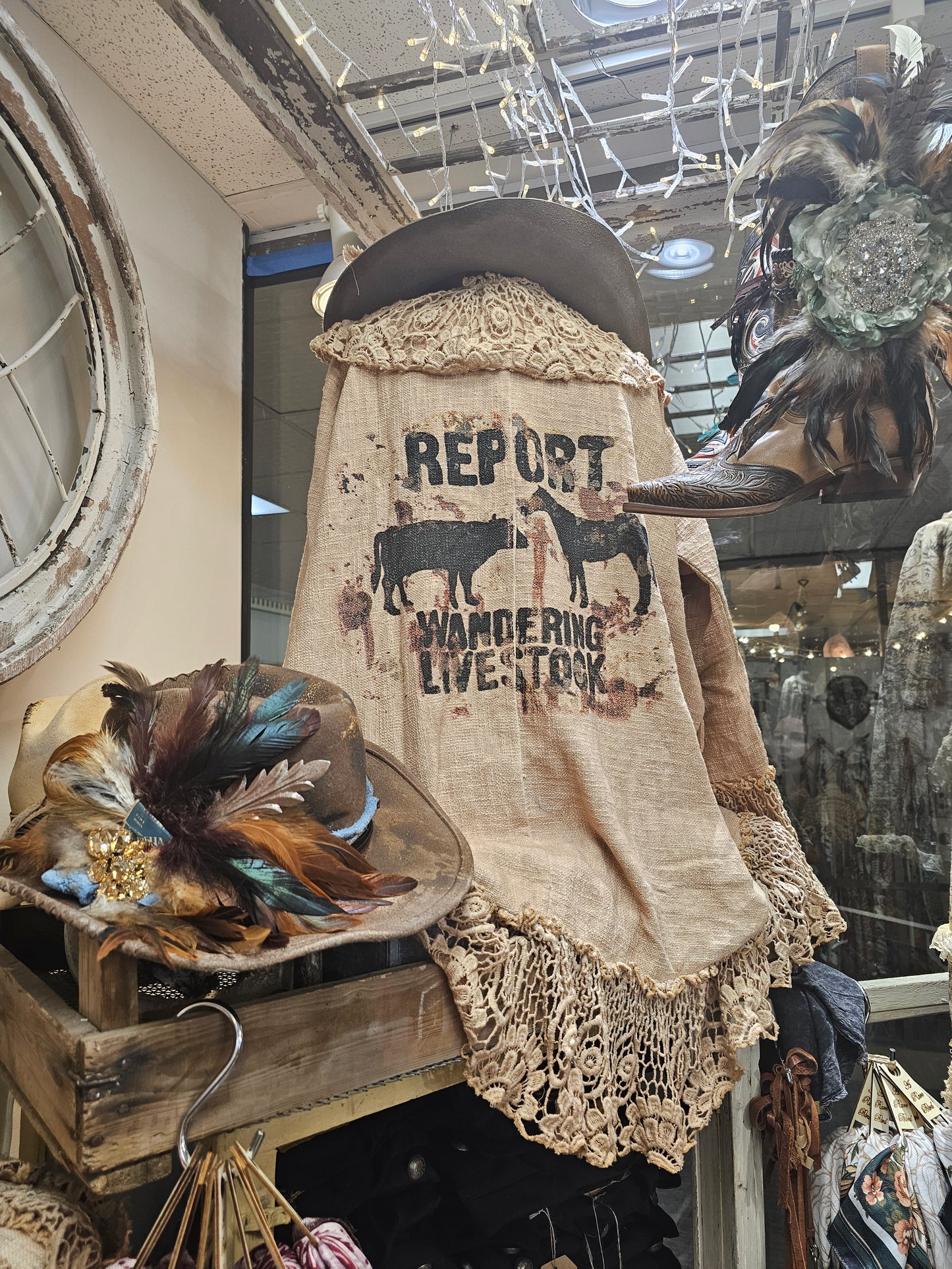 Burlap Wandering Livestock