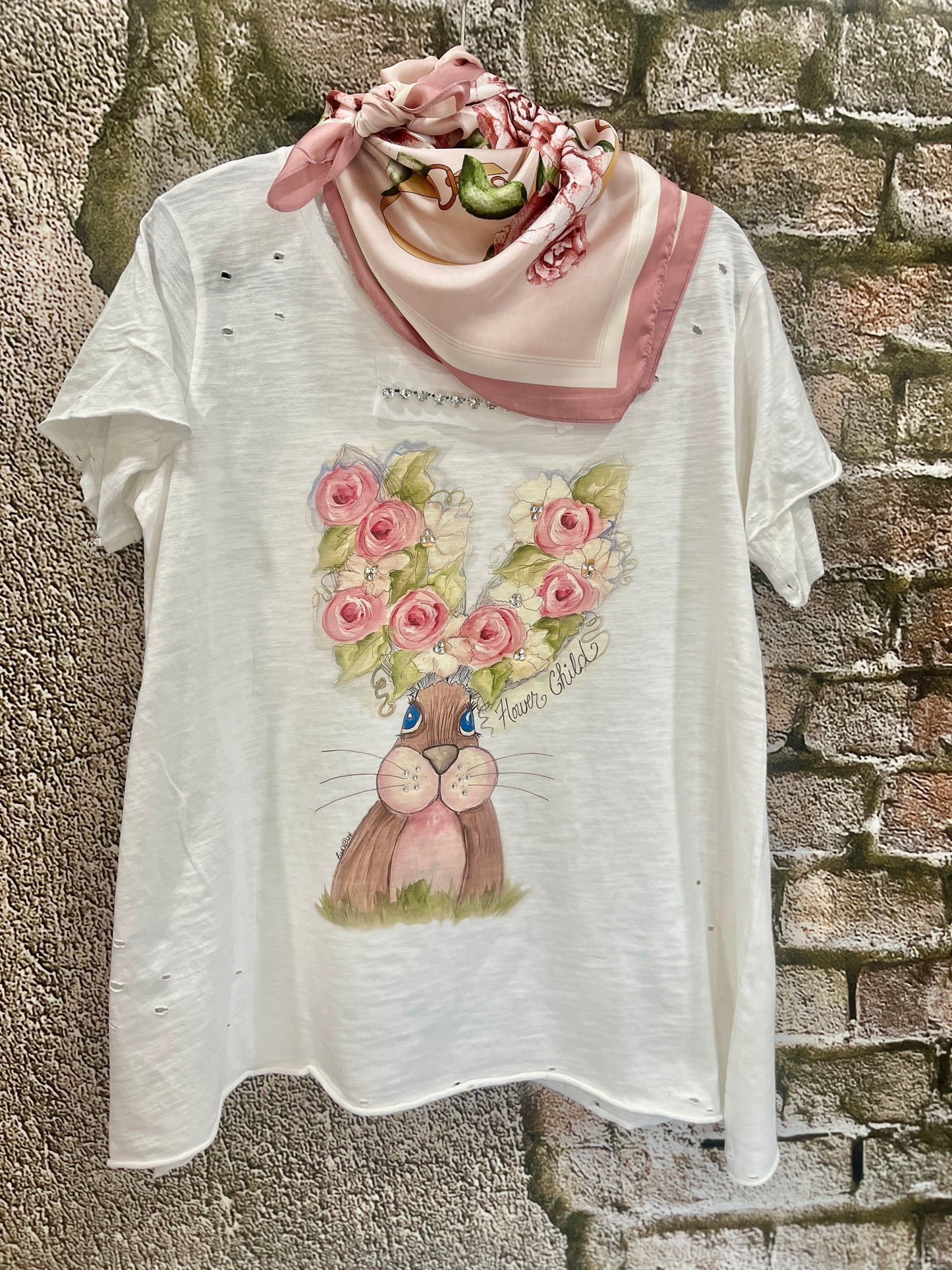 Bunny Flower Child Shirt