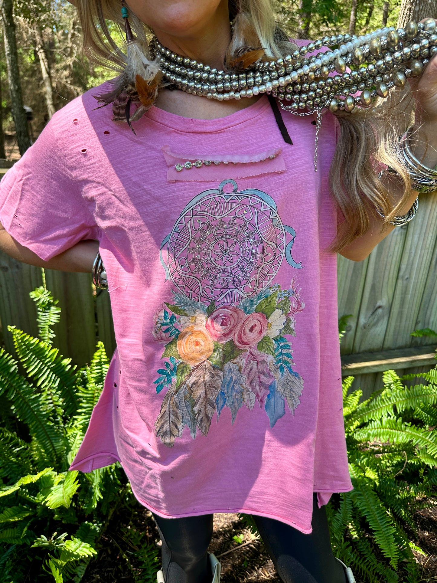 DREAM CATCHER TATTERED SHIRT