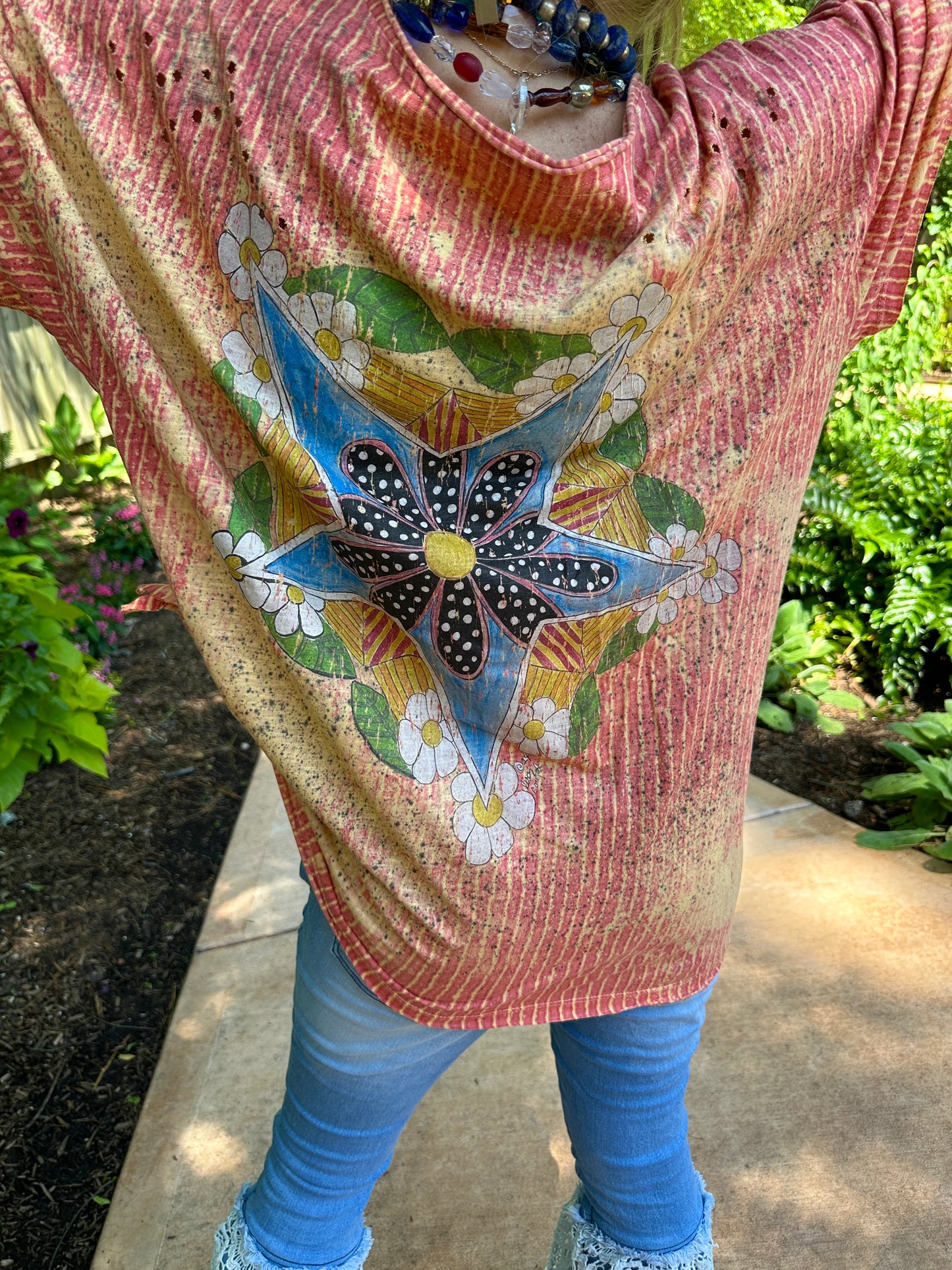 Flower Child Tattered Shirt