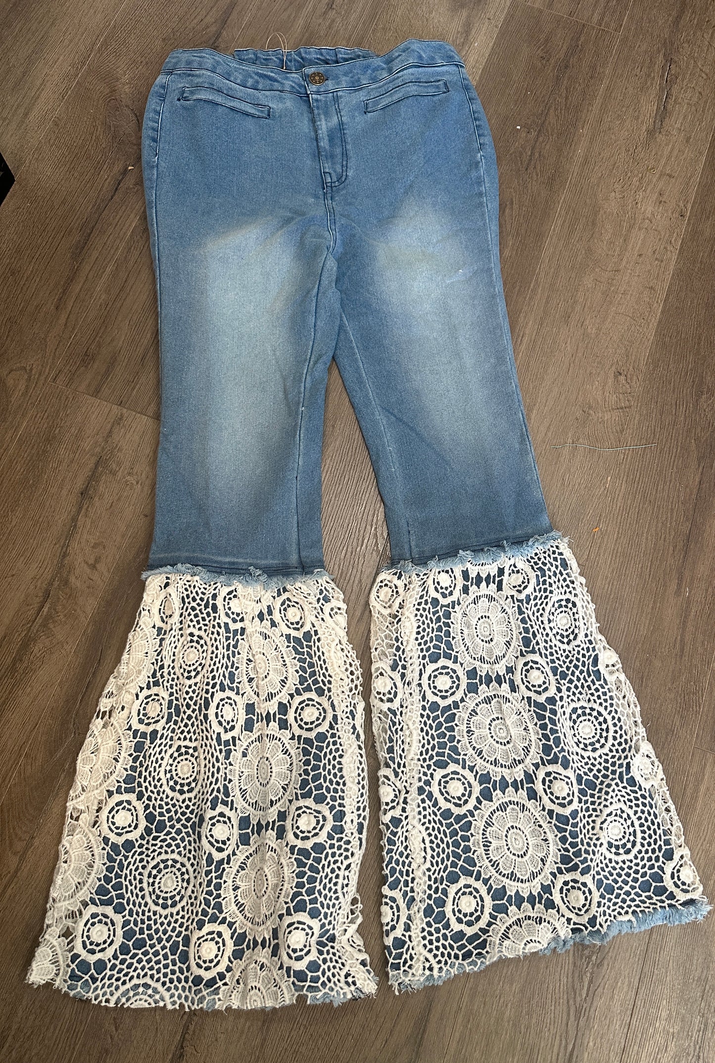 Lace Denim Jeggings