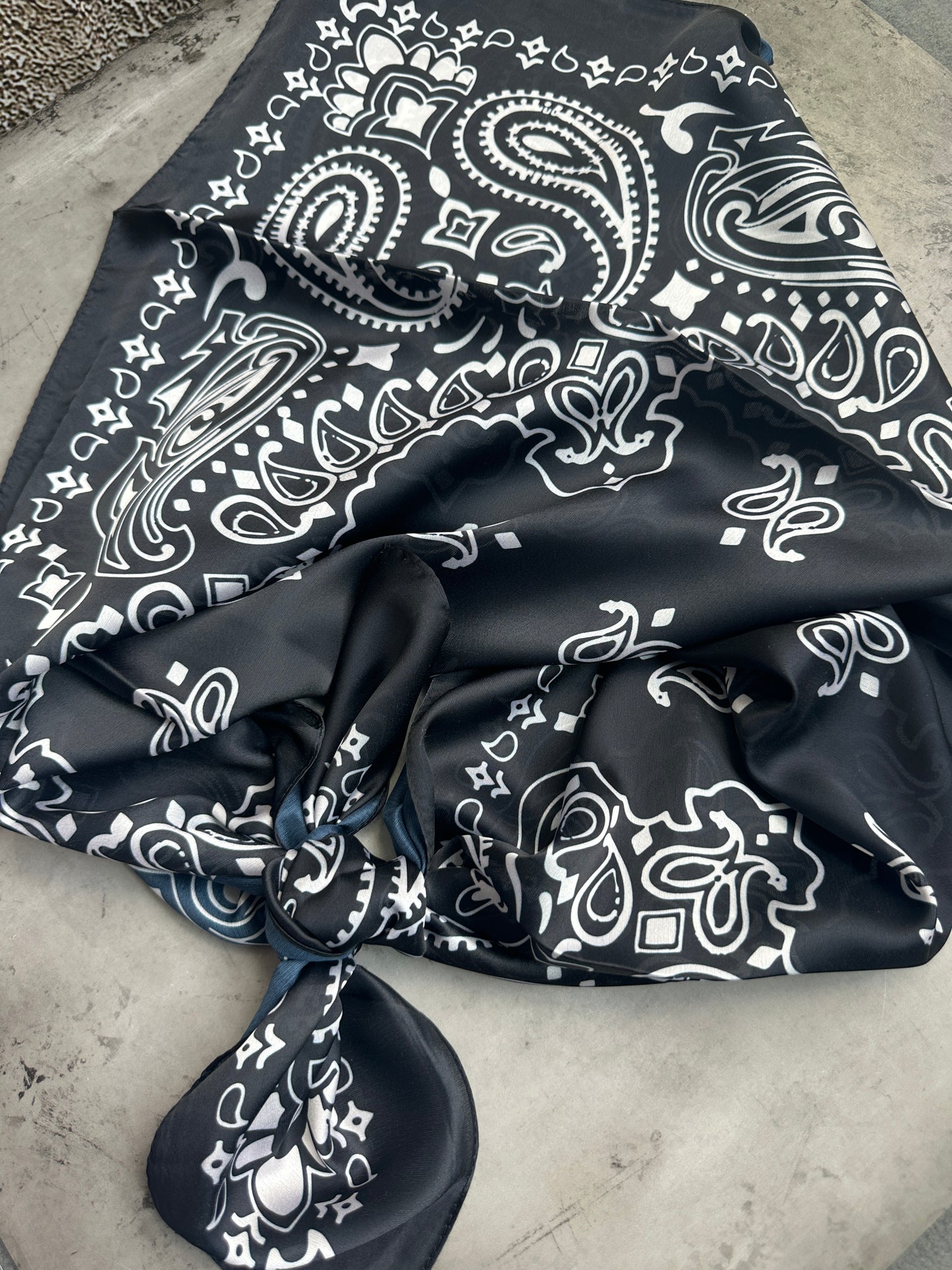 Black Bandana Wild Rag