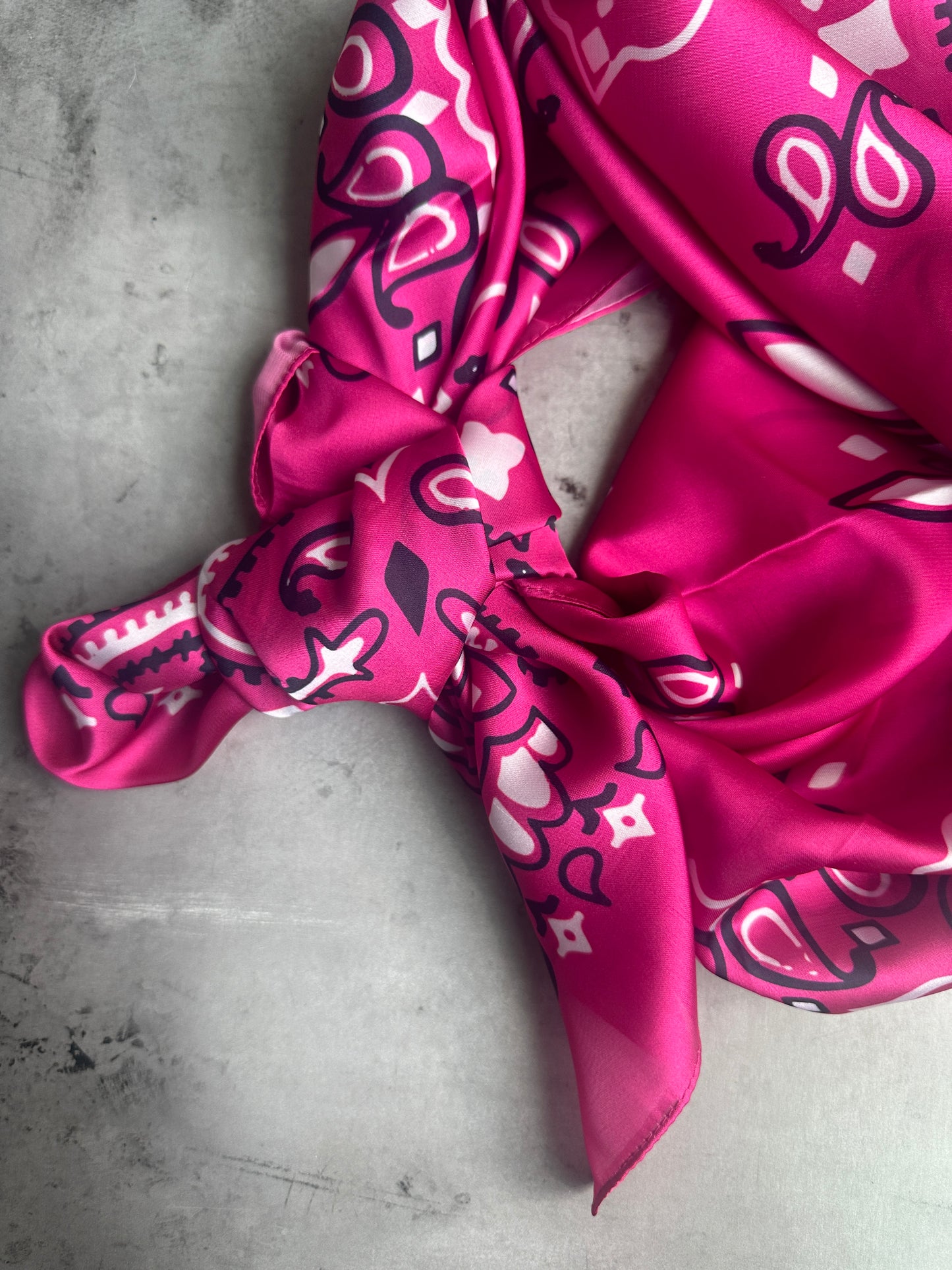 Magenta Bandana Wild Rag