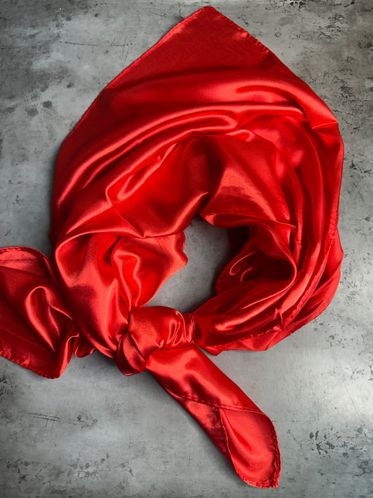 Scarlet Red Wild Rag