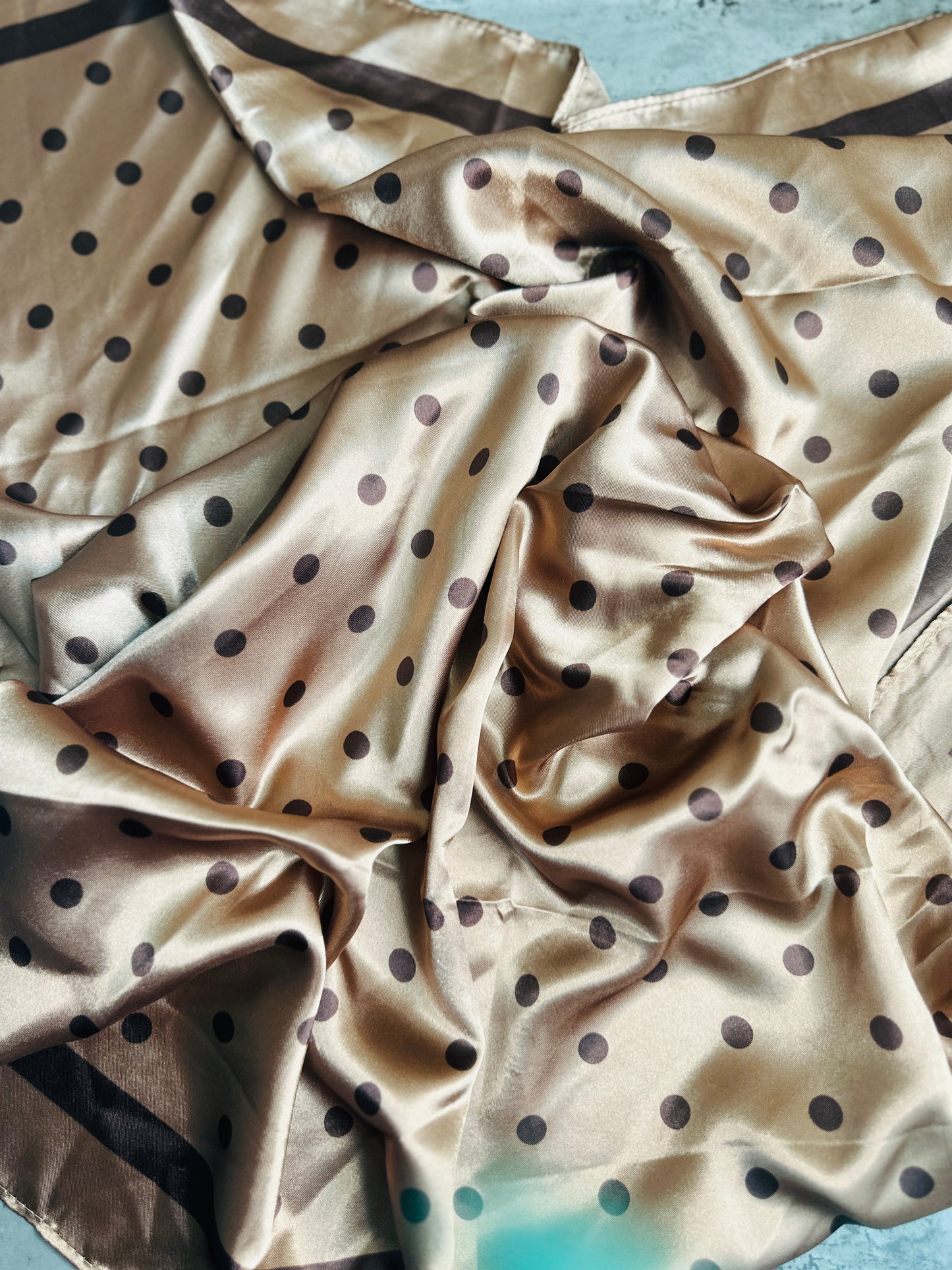 Brown Polka Dot Wild Rag