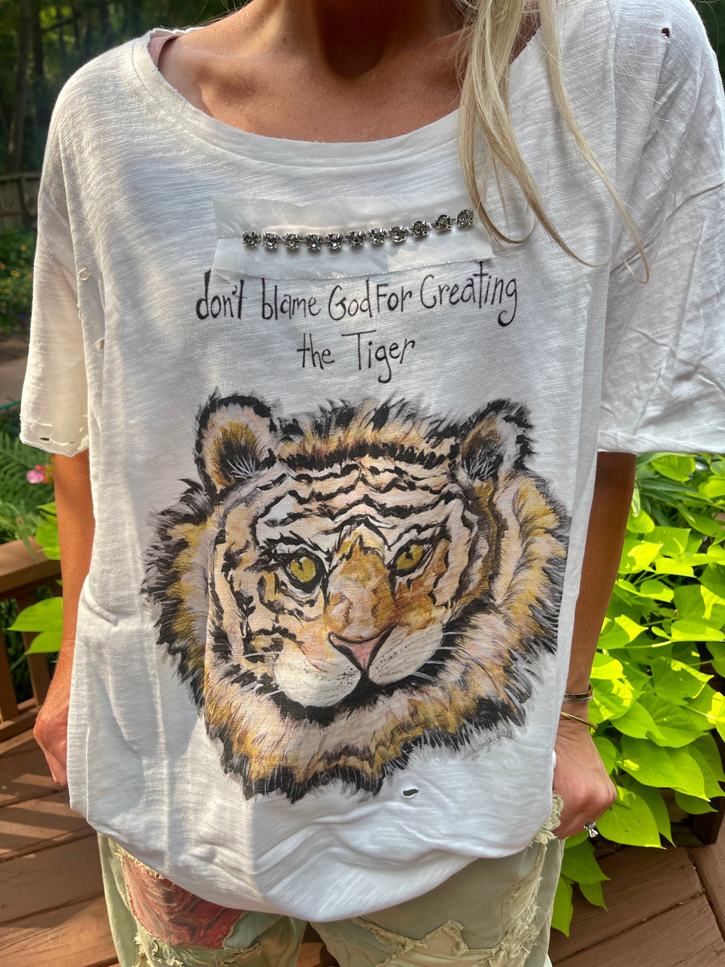 Wingless Tiger Tattered Tee