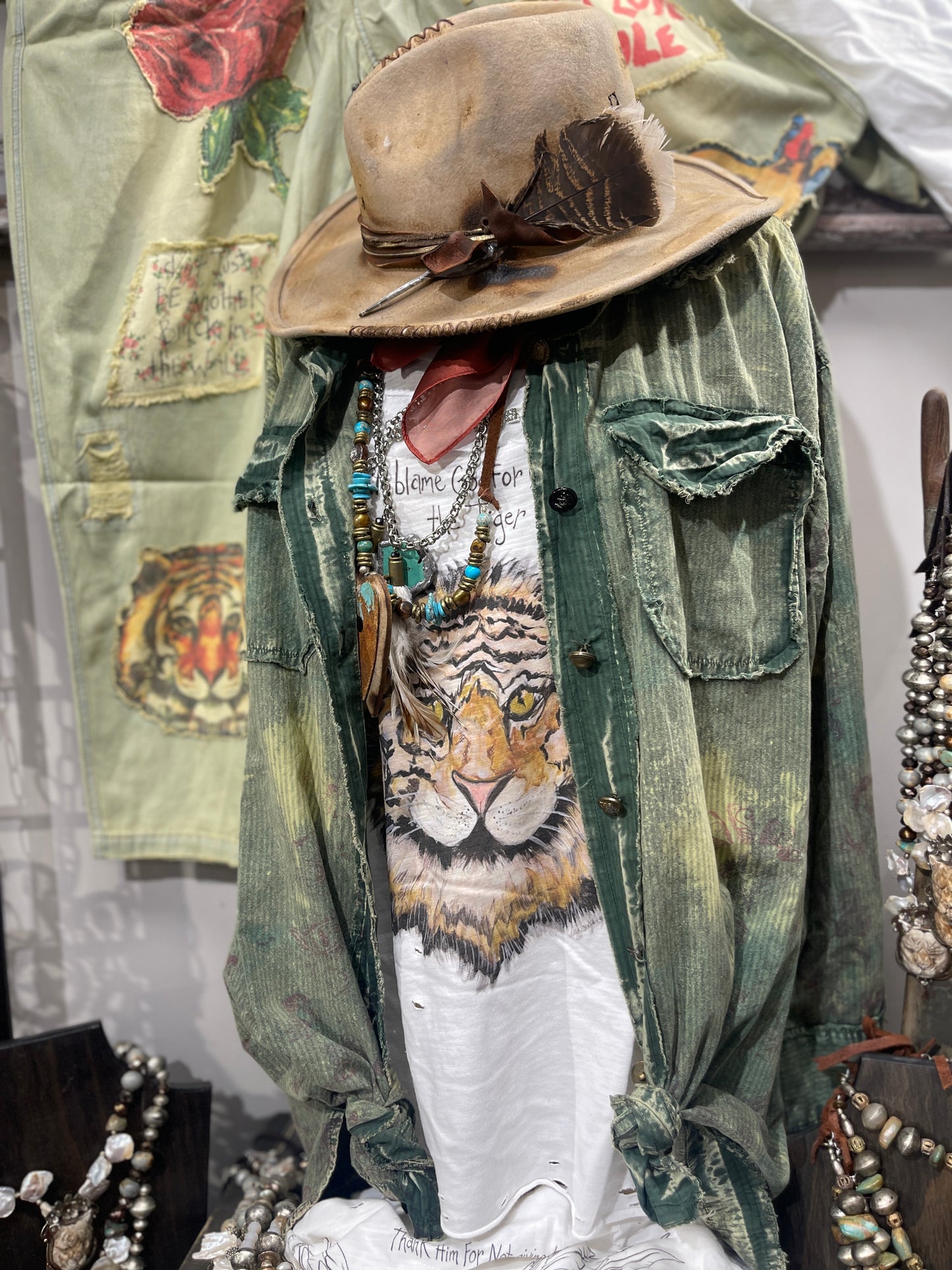 Wingless Tiger Tattered Tee