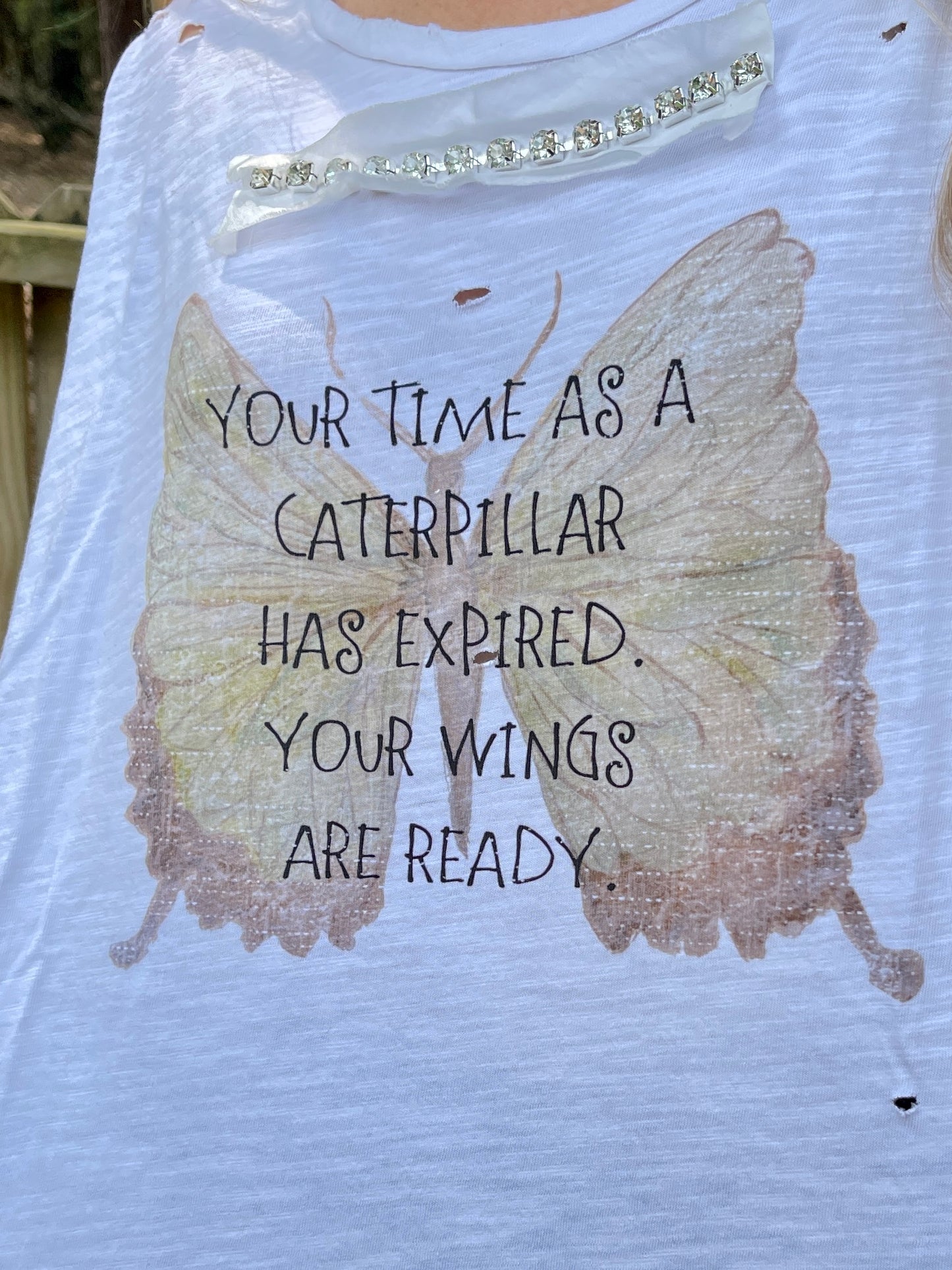 Caterpillar Tattered Tee