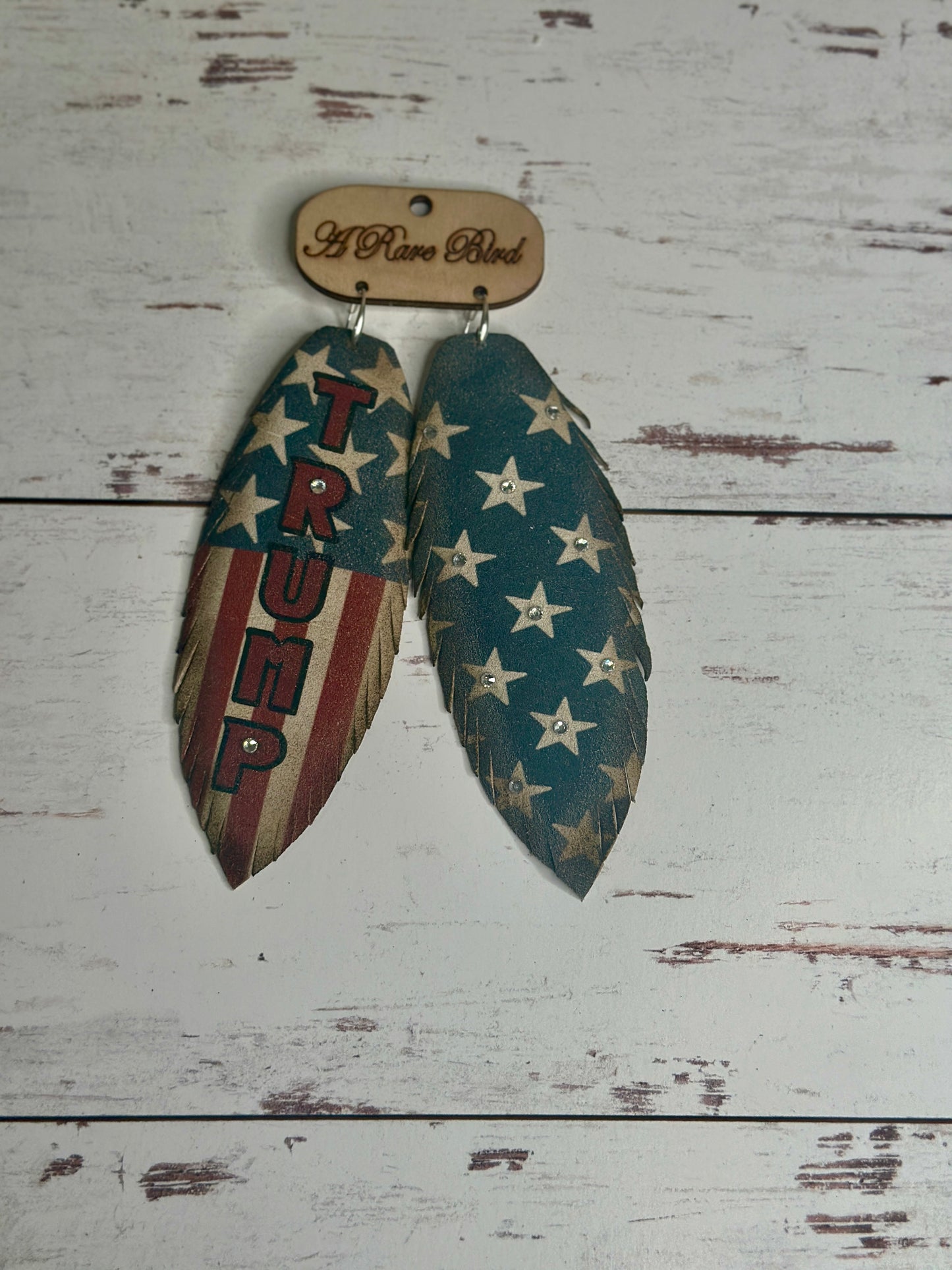 Trump Leather Earrings