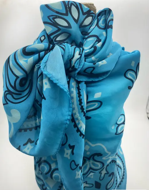 Turquoise Bandana Wild Rag