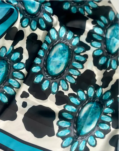 Turquoise Concho Wild Rag