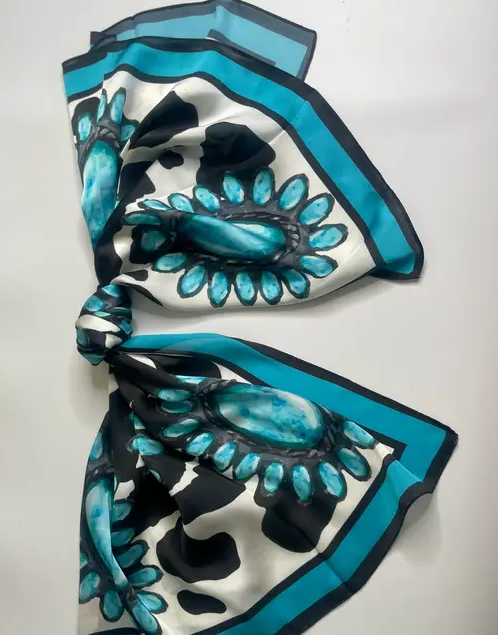 Turquoise Concho Wild Rag