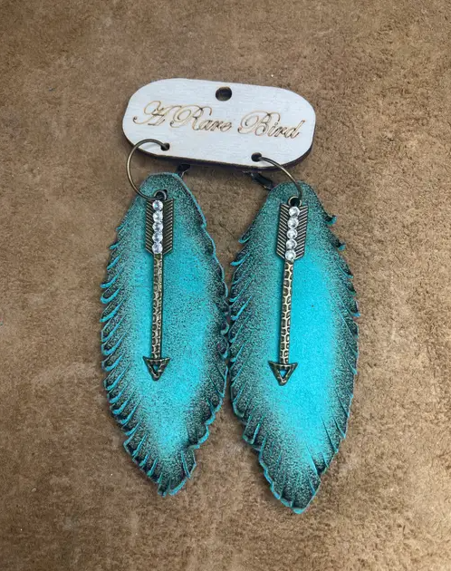 "Follow Your Arrow" Light Turquoise Earrings