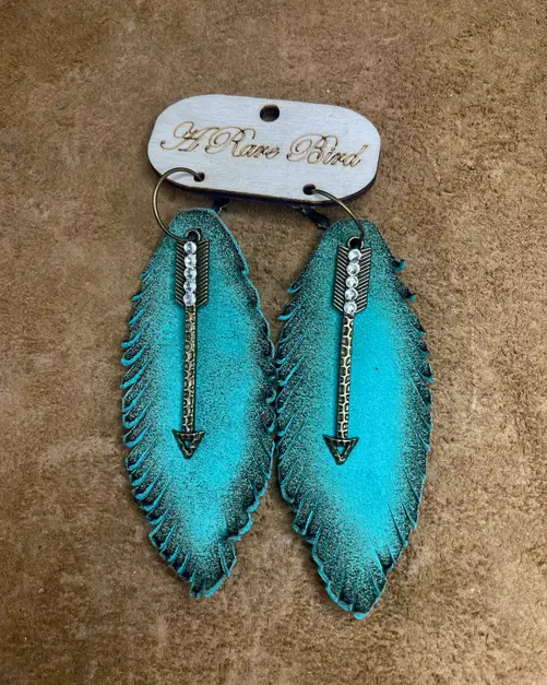 "Follow Your Arrow" Light Turquoise Earrings