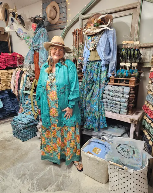 Teal Floral Dress