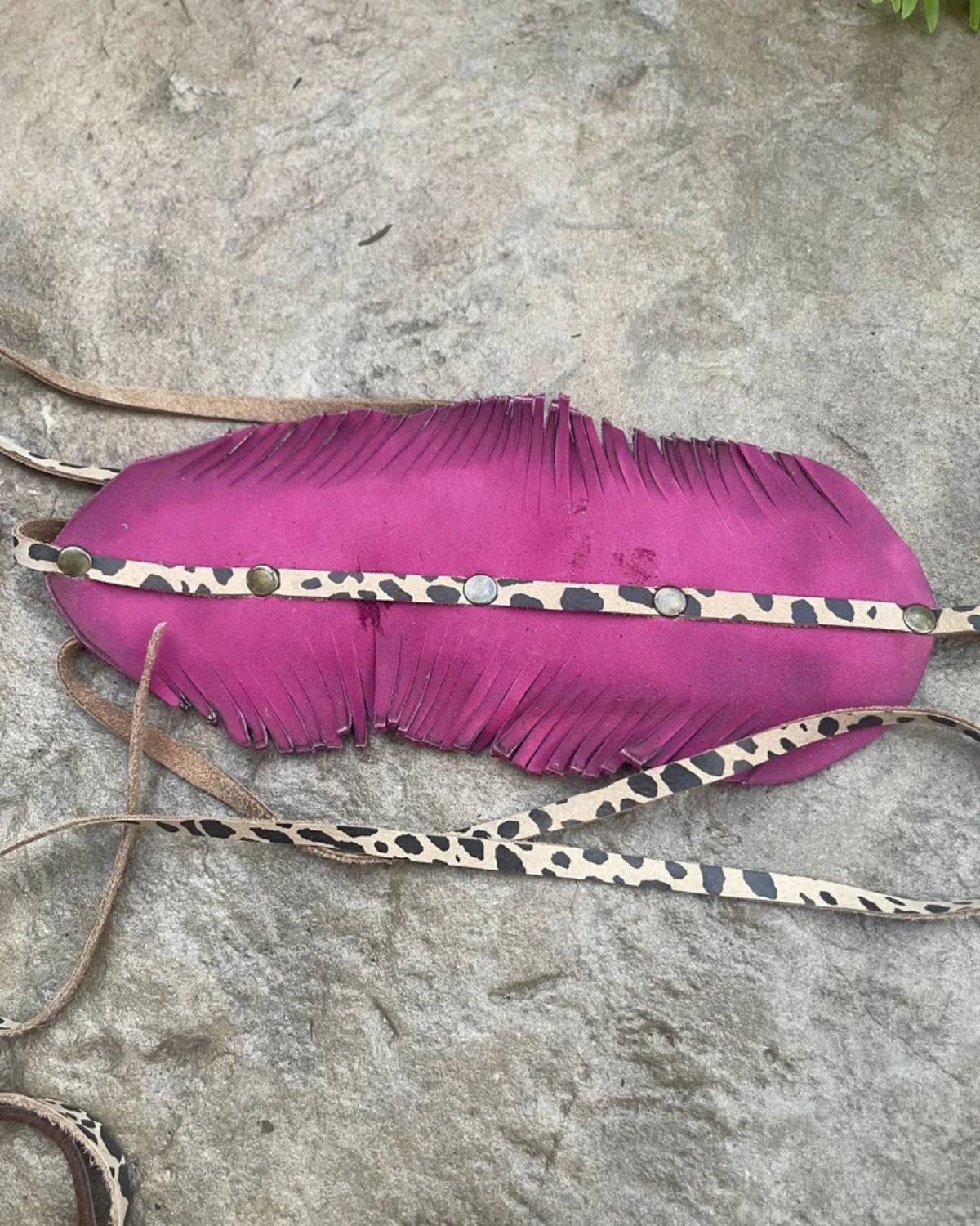 Hand Cut Feather Hat Band