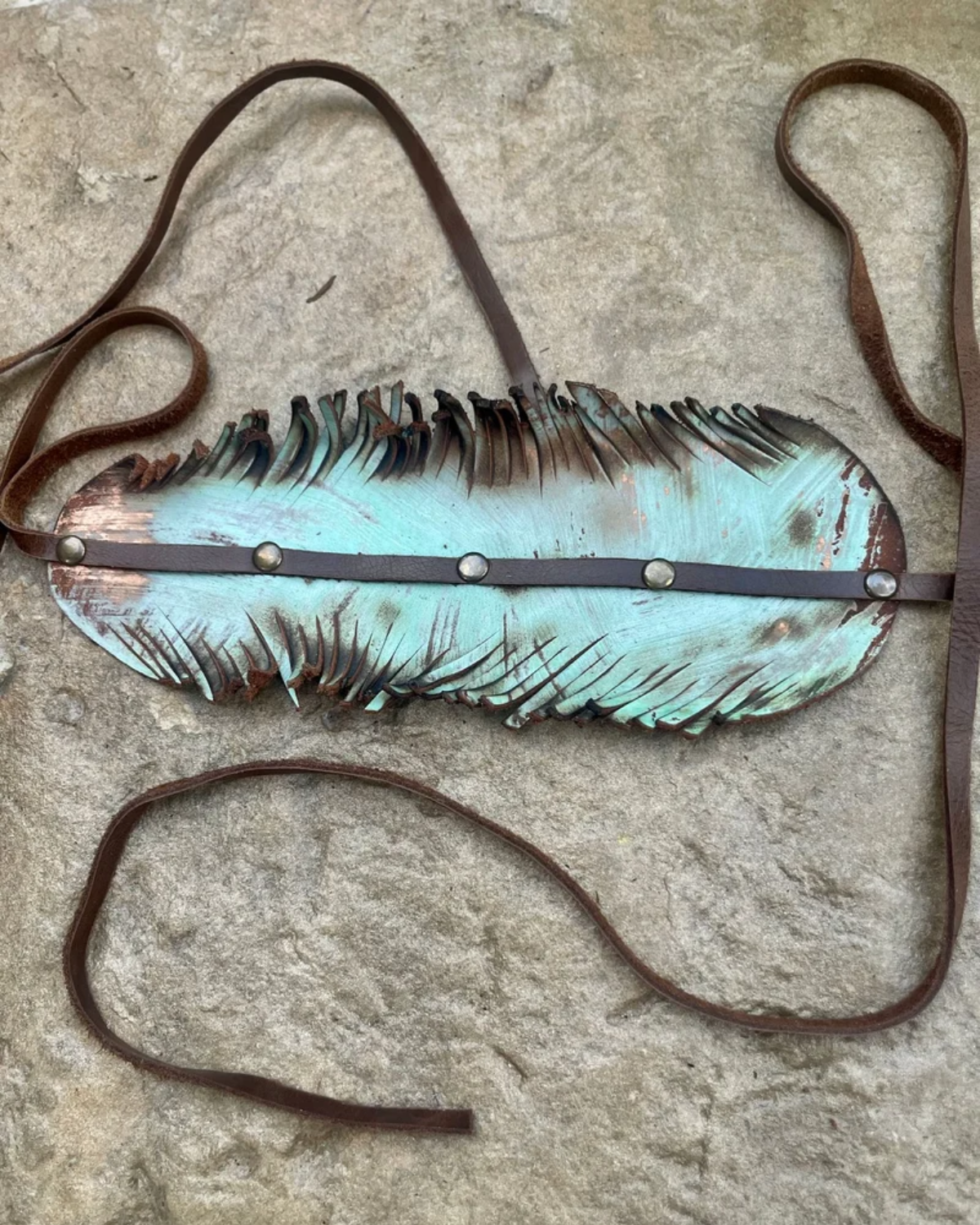 Hand Cut Feather Hat Band