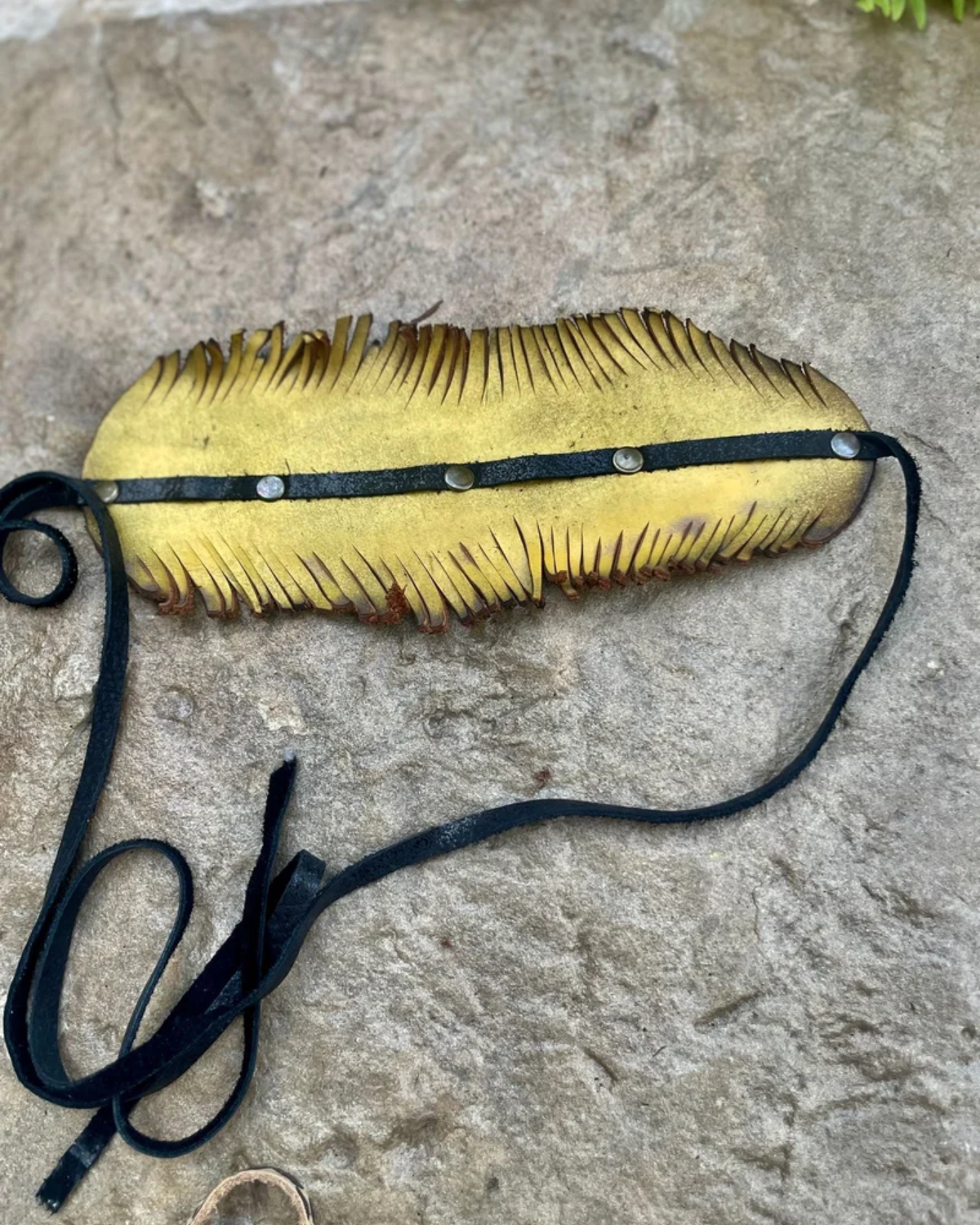 Hand Cut Feather Hat Band