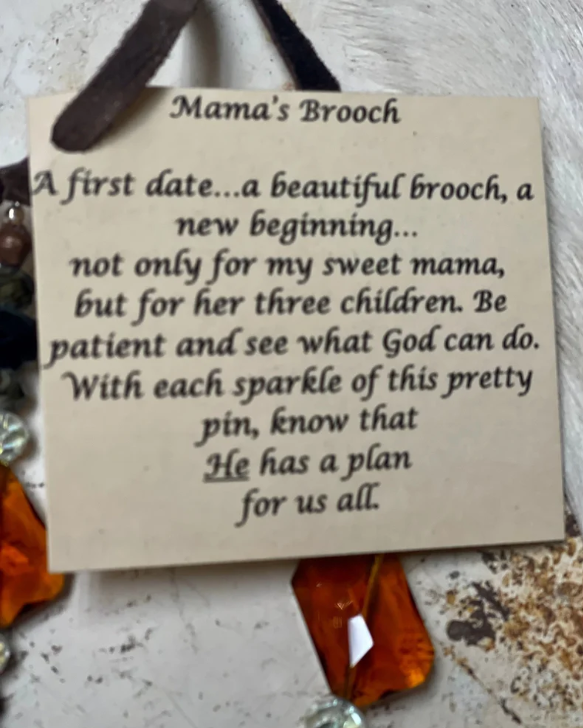 Mama's Broach Necklace