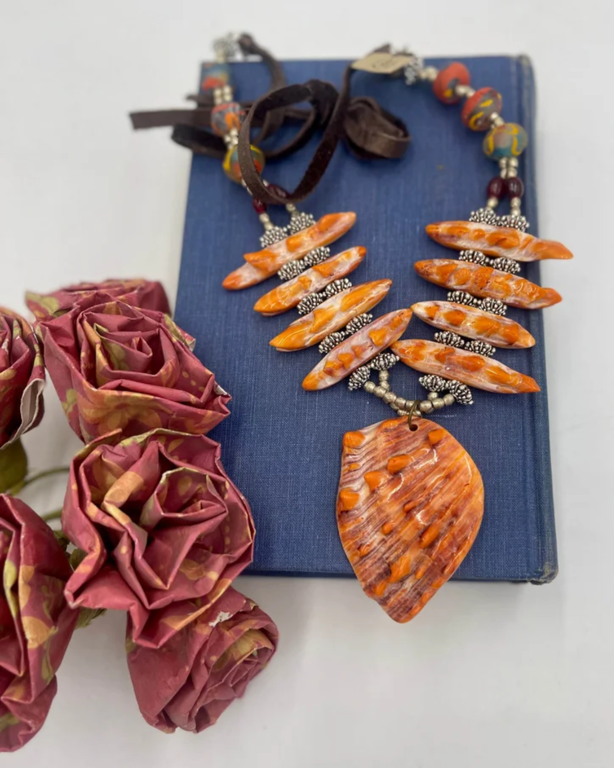 Spinney Coral Tibet Necklace